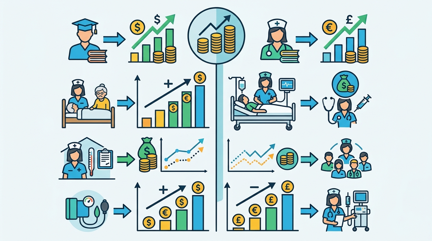 Featured image for "LPN or RN: Comparing Pay and Career Earnings"